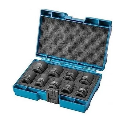 Juego de enchufes de impacto métrico Makita 9 piezas 1/2" unidad cuadrada B-66232 + envío gratuito Foto 1 de 4
