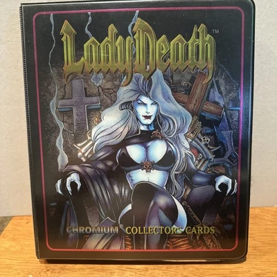 1994+1995 LADY DEATH SERIES 1 + 2 CHROMIUM  100 CARD SETS /BINDER CLEAN - Image 1 of 4