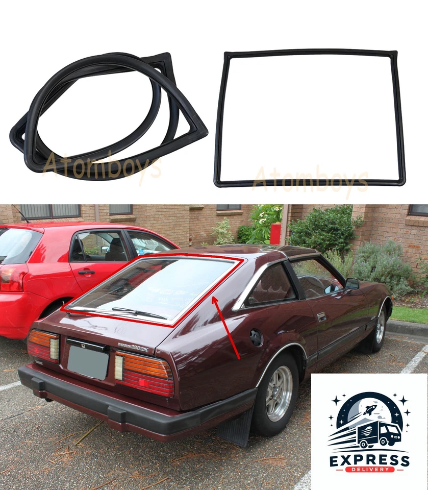 Para NISSAN DATSUN FAIRLADY Z S130 280ZX 280Z 2+2 PARABRISAS TRASERO Sello Goma Foto 1 de 4