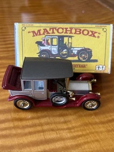 Matchbox Mint Y-7 Rolls Royce 1912 Models of Yesteryear Car- Dark Gray Roof - Picture 1 of 10