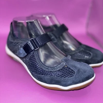 Zapato para caminar Merrill Aircushion Qfoam gamuza red Mary Jane azul marino talla 6 m (0181) Foto 1 de 4