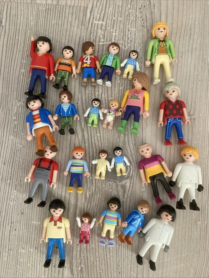 playmobil   lot personnages familles nombreuses, parents, enfants bébés - Photo 1/1