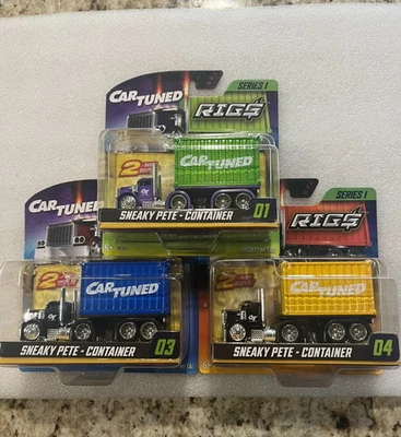 Nuevo Car Tuned Rigs Contenedor Serie 1 Lote de 3 Colores Diferentes Foto 1 de 4