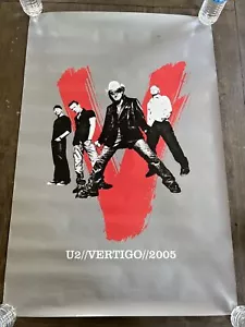 U2 VERTIGO NORTH AMERICAN TOUR Poster 24x36” 2005 Rolled No Pin Holes - Picture 1 of 6