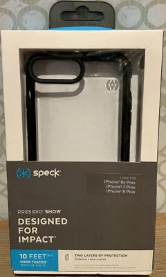 🍒 Funda Speck Presidio Show para Apple iPhone 6s+ 7+ y 8+ Negra/Transparente Foto 1 de 2