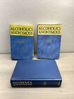 Lot de 3 grands livres des Alcooliques anonymes quatrième édition, AA