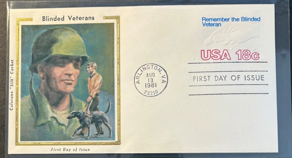 #U600 Blinded Veterans FDC on Colorano cachet - Image 1 of 1