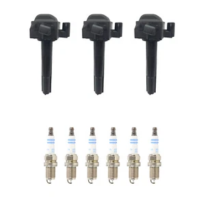 Hitachi 3 Ignition Coil 6 Bosch Double Platinum Spark Plugs Kit For ES300 3.0 V6 - Picture 1 of 1
