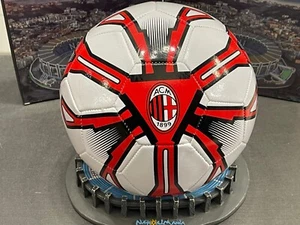Pallone Calcio AC Milan Misura 5 Cuoio Calciatori ufficiale Rosso Neri - Foto 1 di 6