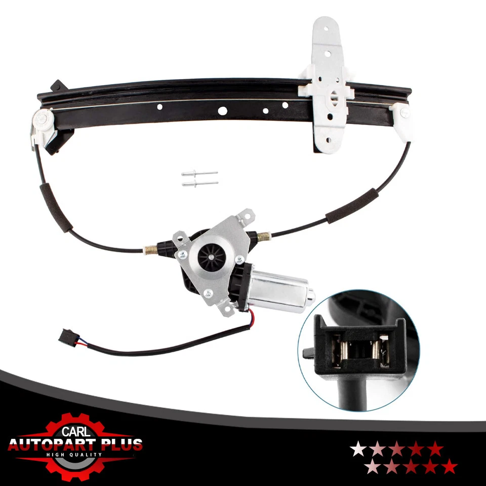 Regulador ventana trasera izquierda apto 92-11 Ford Crown Victoria Mercury Grand Marquis Foto 1 de 4