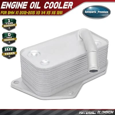 Engine Oil Cooler for BMW X1 2012-2015 X3 X4 X5 X6 128i 320i xDrive 640i xDrive - Image 1 of 4