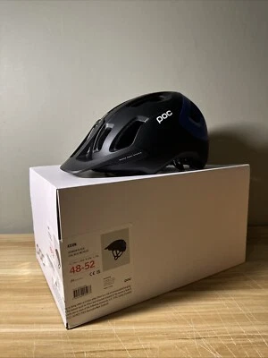 Casco de bicicleta POC Axion negro uranio/azul X-pequeño 48-52 NUEVO Foto 1 de 4