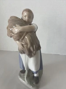 Royal Copenhagen Denmark Mädchen Figur Porzellan mit Weizengarbe #908 C. Thomson - Bild 1 von 12