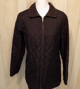 Chaqueta acolchada para mujer Tommy Hilfiger talla M negra ligera con cremallera frontal - Imagen 1 de 5