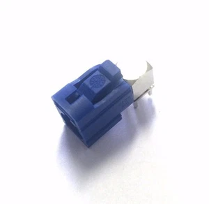 5 pc FAKRA SMB Female Jack Blue Code C Auto Right Angle RF Connector PCB Mount - Picture 1 of 5