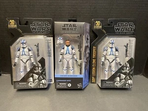 Star Wars Black Series Clone Commander APPO + 2 Archive 501st Clones Lot - Picture 1 of 8
