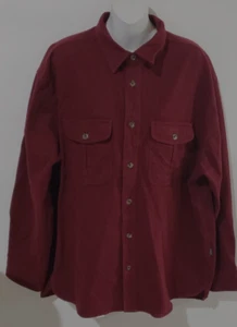 Camisa informal marrón gamuza 100 % algodón talla XL para hombre manga larga - Imagen 1 de 6