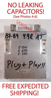 87-89 Ford E150, E250 & E350 Van 4.9L AT PCM Engine Computer E7TF-12A650-AK2C - Image 1 of 4