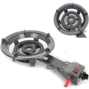 Propane Single Big Large Gas Burner Portable Stove Camping BBQ Hose & Regulator - Picture 1 of 8