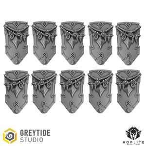 Primal Shields B (x10) | Grey Tide Studios | Primal Hounds | Piezas de conversión y - Imagen 1 de 2