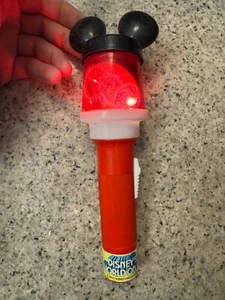 Vintage Disney's World On Ice Mickey Mouse Spinning Strobe Flashlight Souvenir - Picture 1 of 1