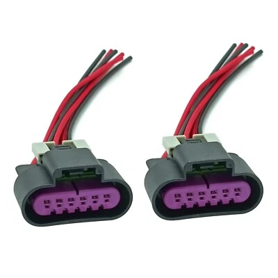 2× 6Pin Tail Light Wiring Harness Connector For 2010-2013 Buick Regal Lacrosse - Image 1 of 4