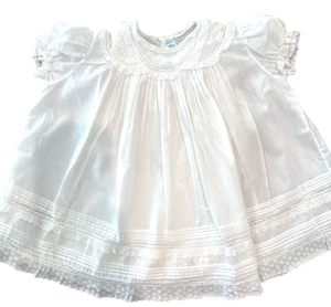 Vintage 70's Feltman Brothers Smocked Baby Girl Dress with Petticoat- 6-9 months - Picture 1 of 12