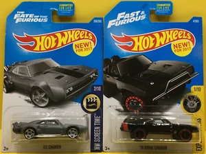 Hot Wheels | DODGE ICE CHARGER + '70 CHARGER (Lot of 2) Fast & Furious 2017 - Picture 1 of 12
