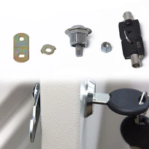 5/8" Tubular Cam Lock Cylinder for Cabinet Tool Box 180 Degree Turn Replacement - Picture 1 of 9