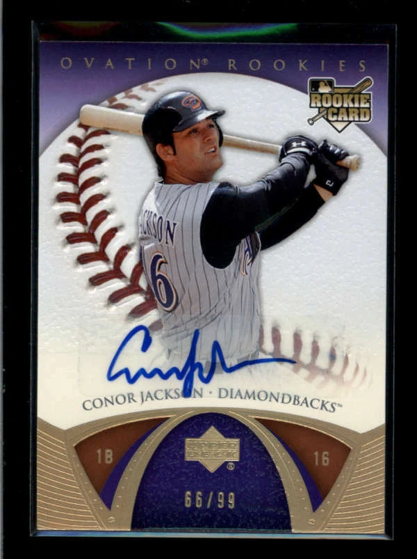 КОНОР ДЖЕКСОН 2006 ВЕРХНЯЯ ПАЛУБА ОВАЦИЯ ДЕБЮТАНТ АВТОГРАФ #66/99 AJ9588 - Изображение 1 из 1