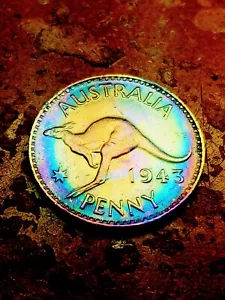 1943 Australia ๐ฆ๐บ LARGE Penny. ๐ powerful toning ๐ - Picture 1 of 7