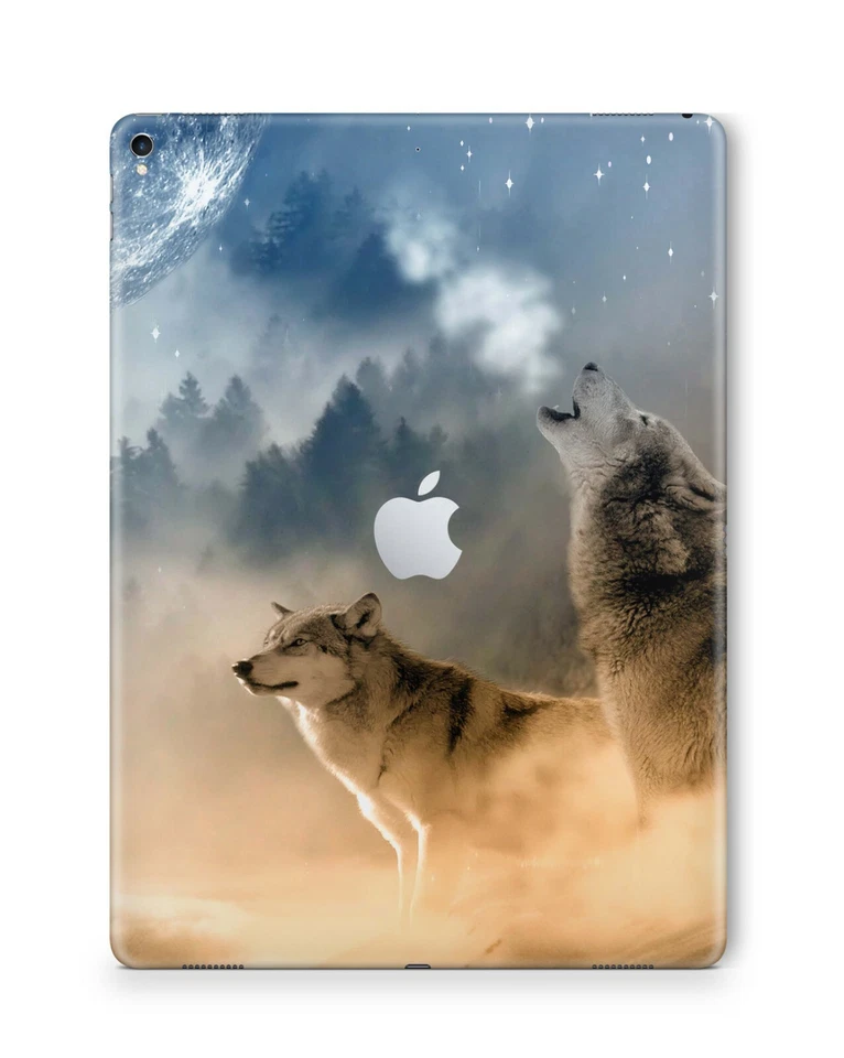 Apple iPad Skin Schutzfolie Aufkleber Design Sticker Folie Skins Howling Moon - Bild 1 von 1