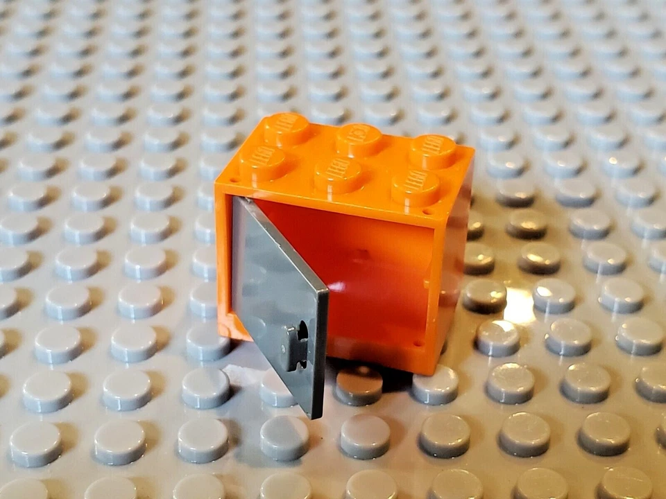 Armario LEGO naranja con puerta gris 4532 2x3x2 Foto 1 de 1