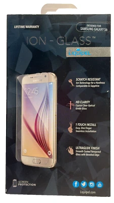 Protector de pantalla de vidrio iónico Liquipel 9H para Samsung Galaxy S6 - transparente Foto 1 de 4