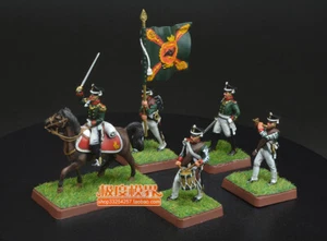 1/72 Napoleonic Wars Russian Infantry Command Corps 5PCS Soldiers Painted Model - Picture 1 of 4