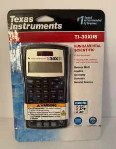 Nueva Calculadora Científica Texas Instruments TI-30XIIS 2 Líneas Negra SAT ACT AP - Imagen 1 de 2