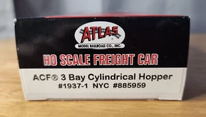 Atlas HO ACF 3 Bay Cylindrical Hopper NYC #885959 Neu in OVP - Bild 1 von 2