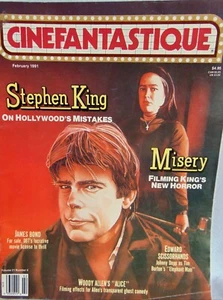 Cinefantastique Mag Feb 1991 Stephen King Misery Pet Sematary It Johnny Depp Vtg - Bild 1 von 6