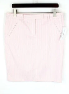 Tommy Hilfiger St Lucia Rock Damen (UK) 12 Kurz Gefüttert Taschen Nadelstreifen - Bild 1 von 9