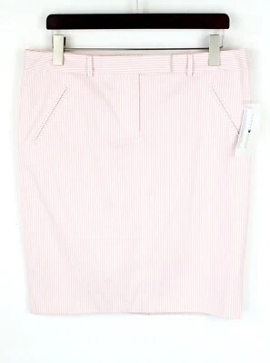 Tommy Hilfiger St Lucia Skirt Women (UK) 12 Short Lined Pockets Pinstripe - Image 1 of 4
