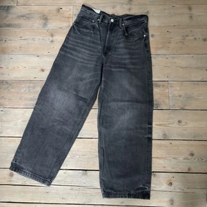 H&M Baggy Loose Fit Mens Jeans 32 30 Washed Black - Picture 1 of 9