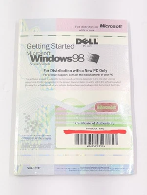 Microsoft Windows 98 Getting Started Manual for Dell Computer - Image 1 of 3
