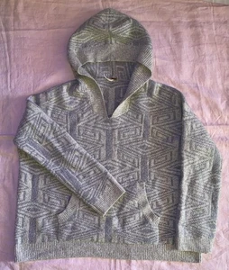 Sudadera con capucha Free People Six Degrees para mujer mezcla de lana gris marfil talla M - Imagen 1 de 14