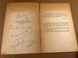 Rarissima locandina Ingrid Bergman & Roberto Rossellini 2x autografata '54 +Joan - Foto 1 di 9