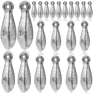 Fishing Weights Sinkers Bank Fishing Lead Sinkers Weights for Saltwater Fresh... - Picture 1 of 6
