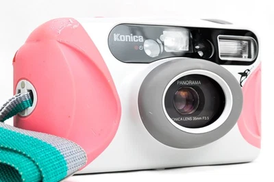 Rare "Pink" Konica Mermaid Water Proof Big Mini BM-301 35mm Compact Film Camera - Image 1 of 4