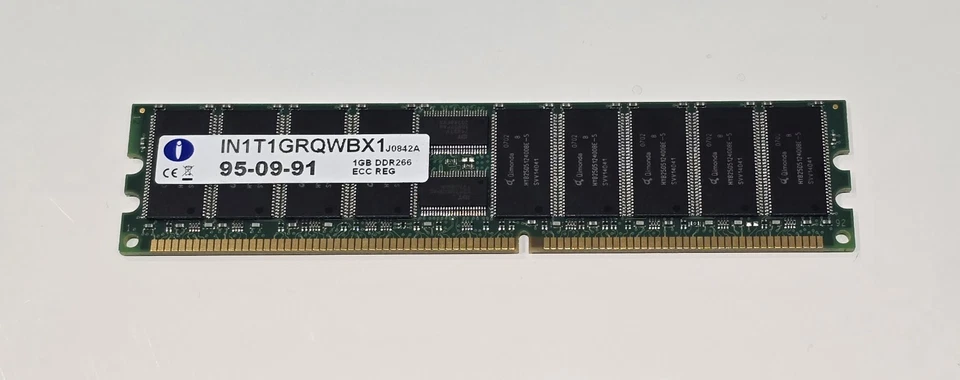 Integral IN1T1GRQWBX1 memory module 1 GB 1 x 1 GB DDR ECC - Image 1 of 1
