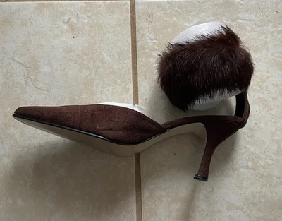 Женские черные микро замшевые туфли на шпильке Pierre Dumas Carmela размер 10 М - Изображение 1 из 4