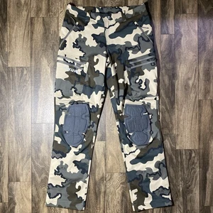 KUIU Pro Pant Vias Camo Mens 34x34 Knee Pad Vents Toray Fabrics Hunting Gorpcore - Picture 1 of 10