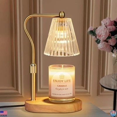 Candle Warmer Lamp with Timer & Dimmer, Adjustable Height, Vintage Decor - Image 1 of 4